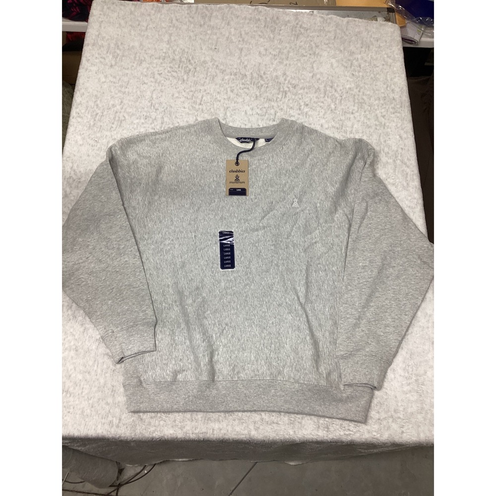 Chubbies The 6th Period Comfort Crewneck Sweatshirt Gray Men Large 590243044 NWT